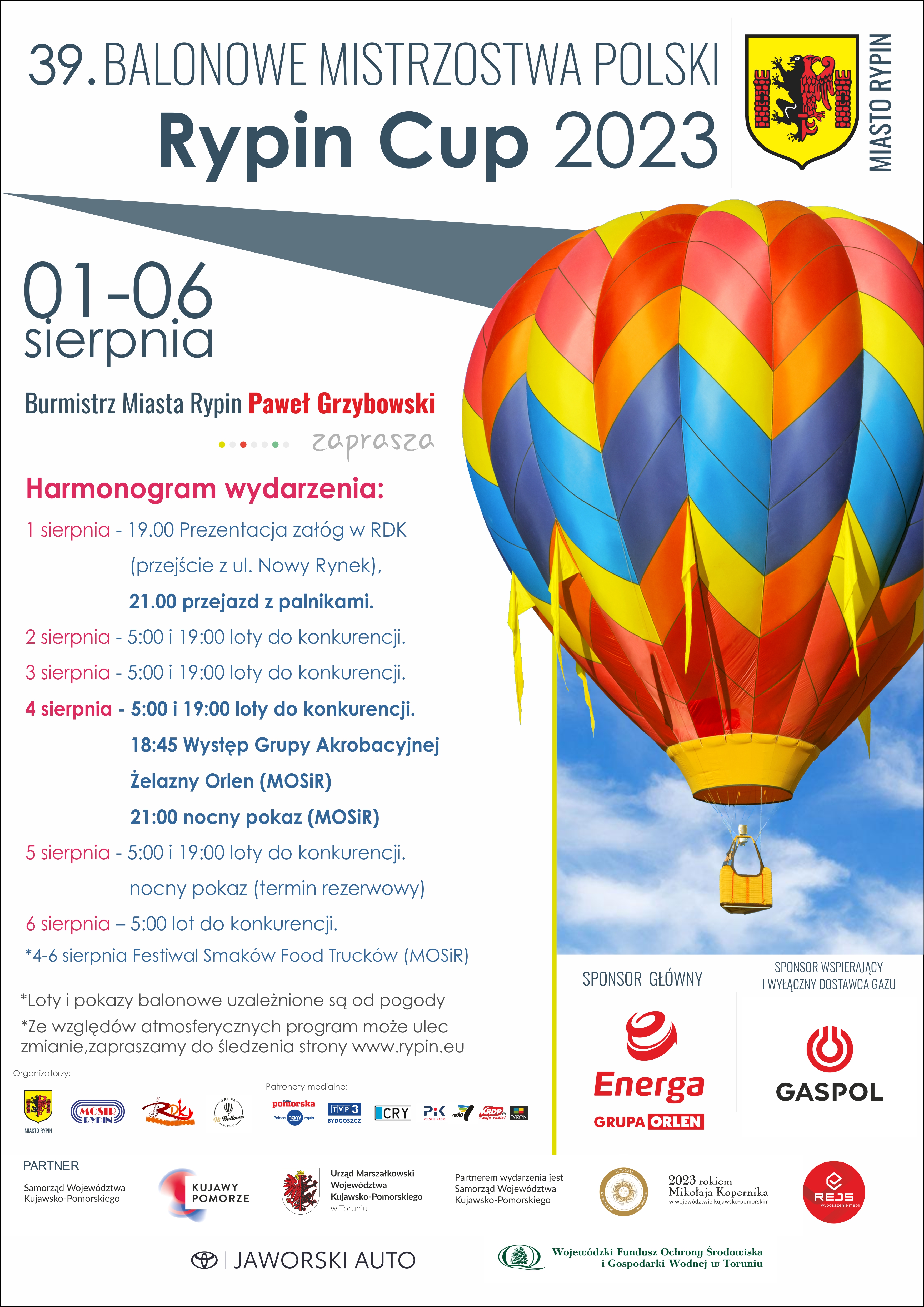 Plakat promujący Balonowe Mistrzostwa Polski