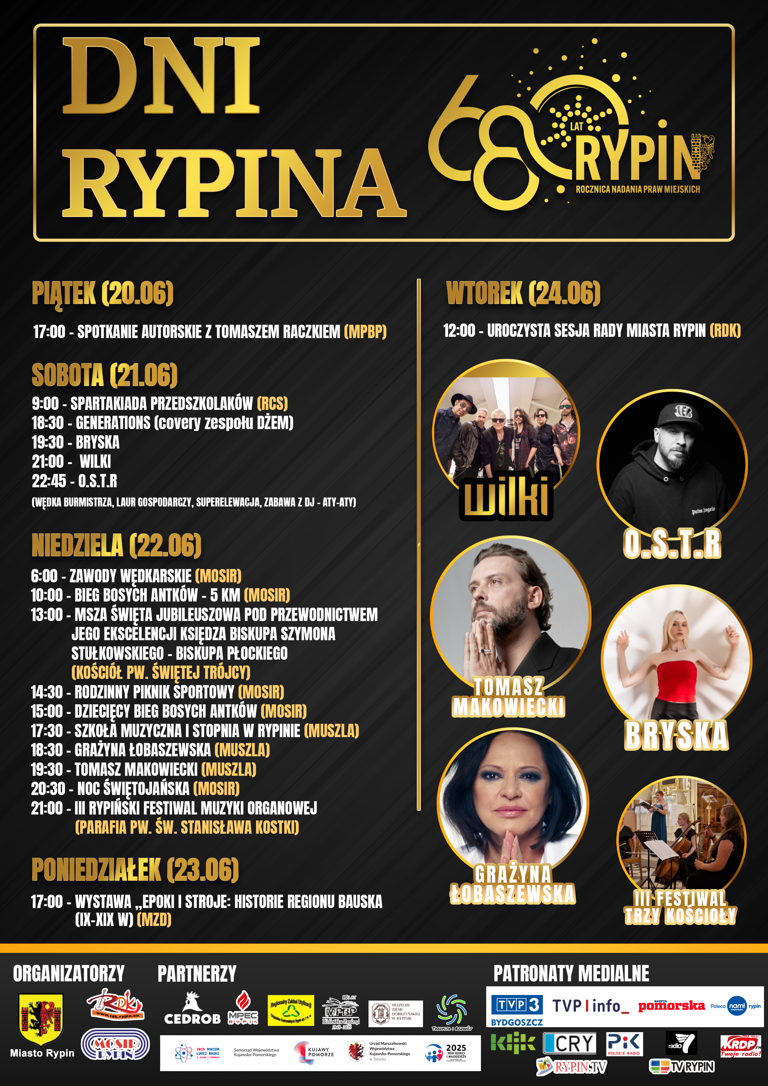 Plakat Promujący Dni Rypina 2025