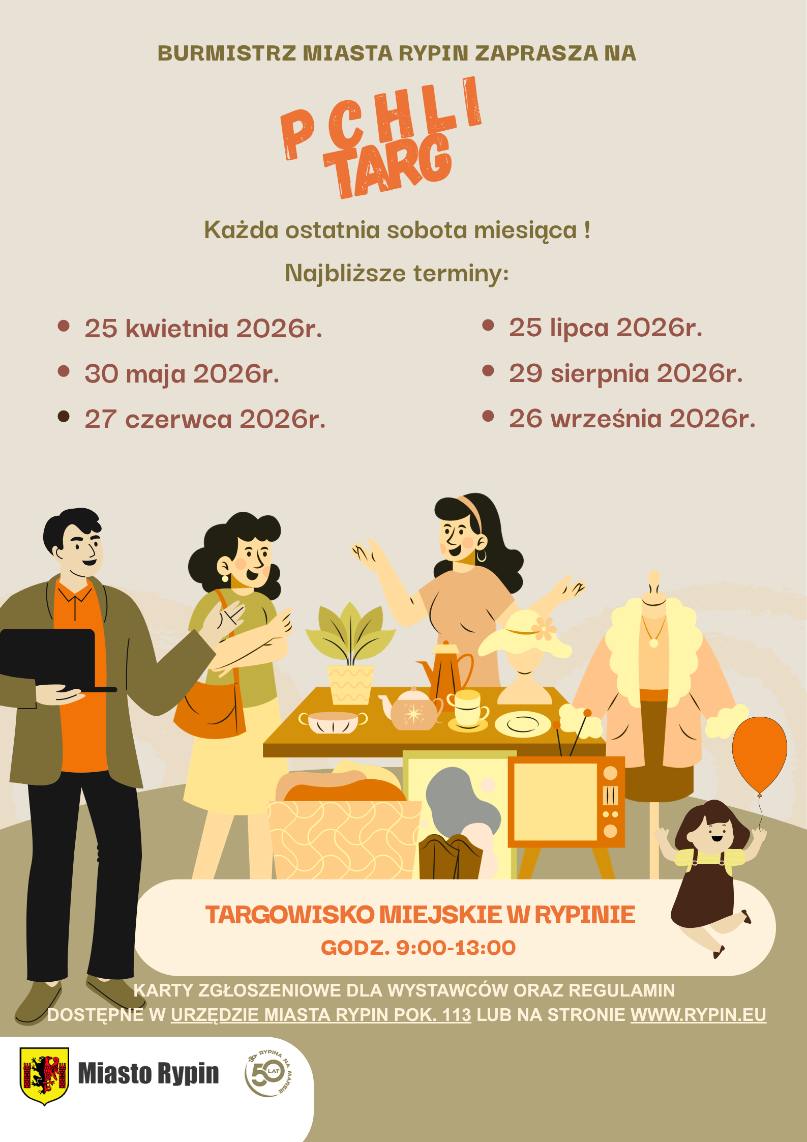 Terminarz Pchli Targ- plakat